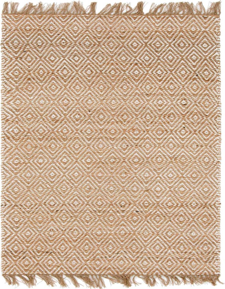 Detail image of  4' 1 x 6' 1  Hand Woven Braided Jute Rug