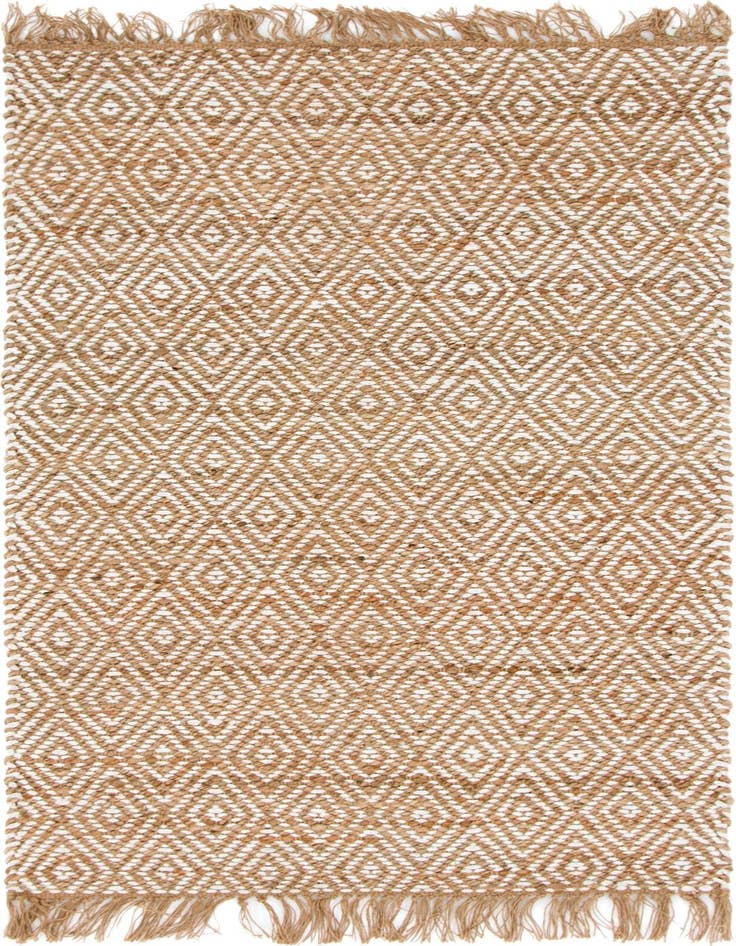 Detail image of 3' 3 x 5' 1 Hand Woven Braided Jute Rug