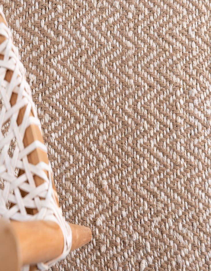 Detail image of  9' x 12'  Hand Woven Braided Jute Rug