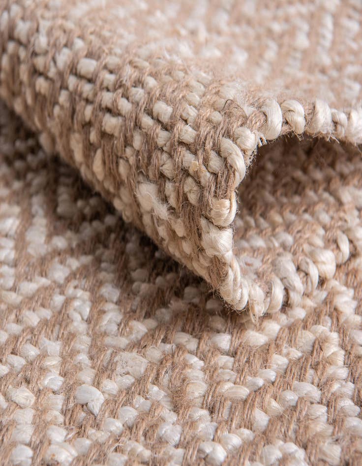 Detail image of  9' x 12'  Hand Woven Braided Jute Rug