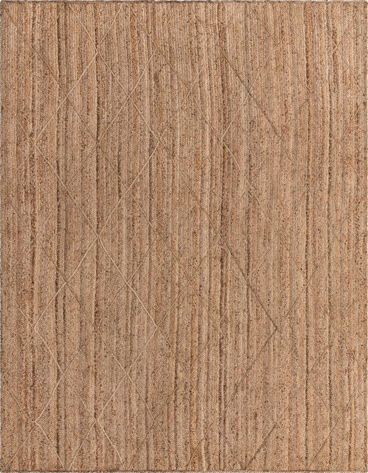 Detail image of  9' x 12' 2  Hand Braided Jute Rug