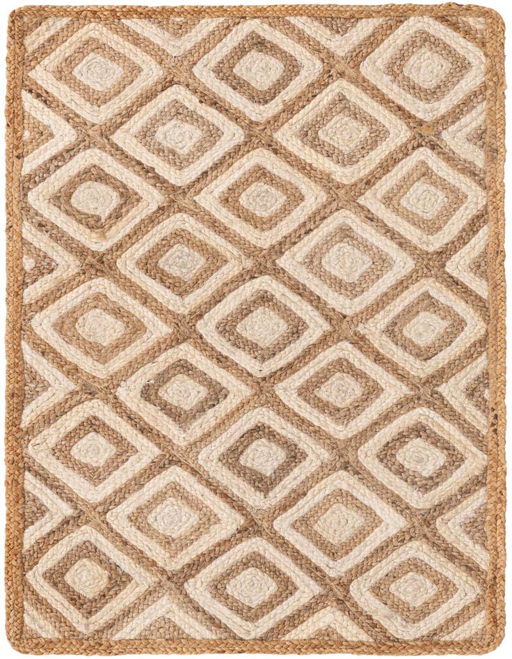Detail image of 3' 3 x 5' 1 Handmade Braided Jute Rug