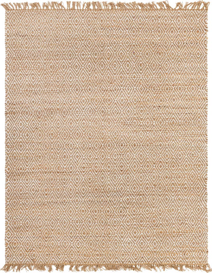 Detail image of  7' 1 x 10'  Hand Woven Braided Jute Rug