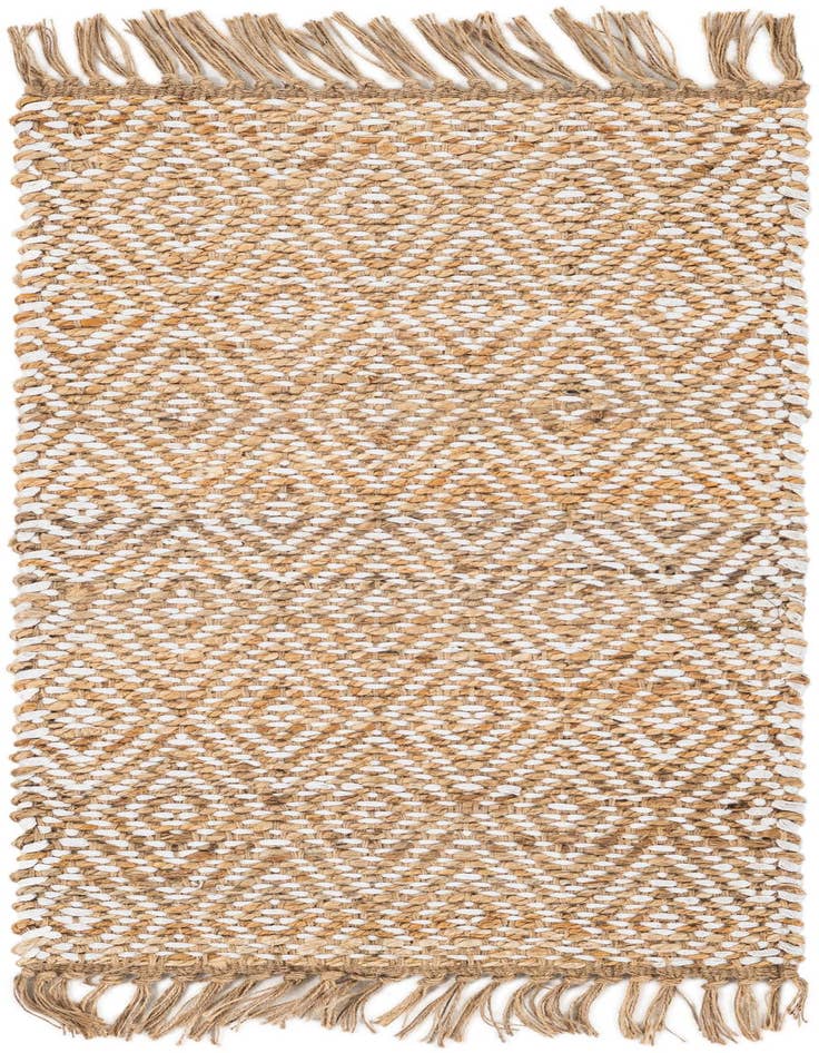 Detail image of  1' 8 x 3' 3  Hand Woven Braided Jute Rug