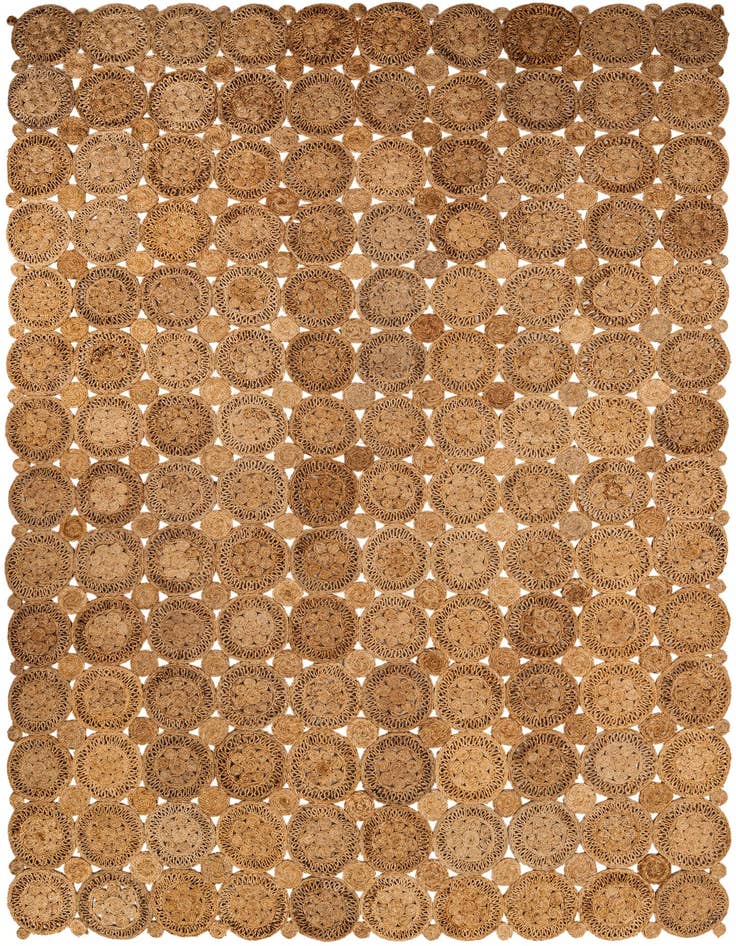 Detail image of  10' x 14' 1  Hand Braided Jute Rug