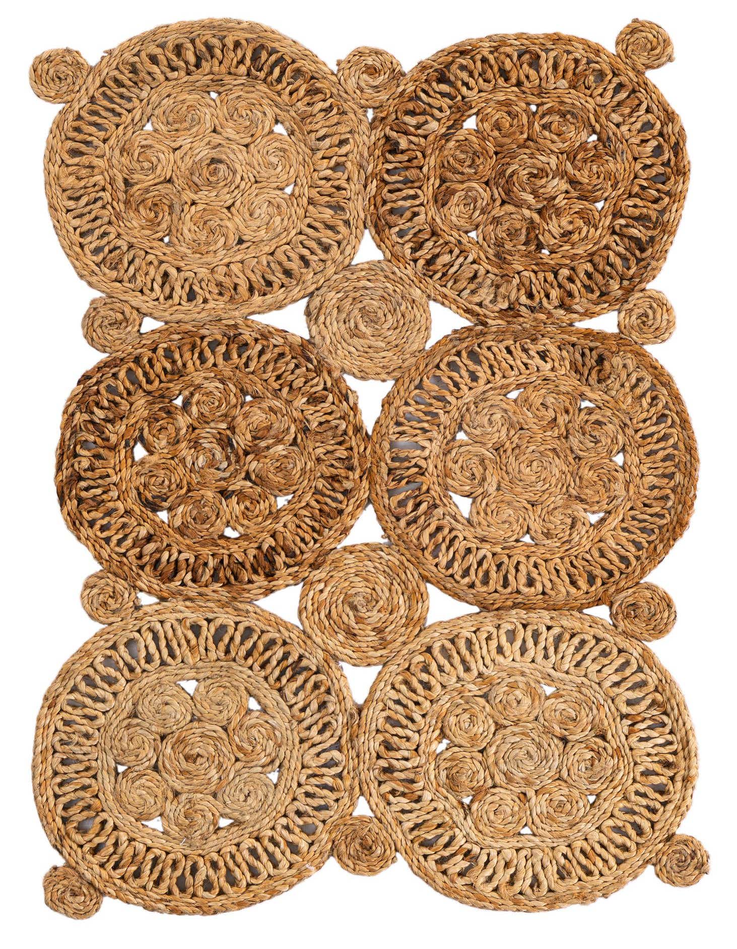 Primary image of  2' x 3' 1  Hand Braided Jute Rug