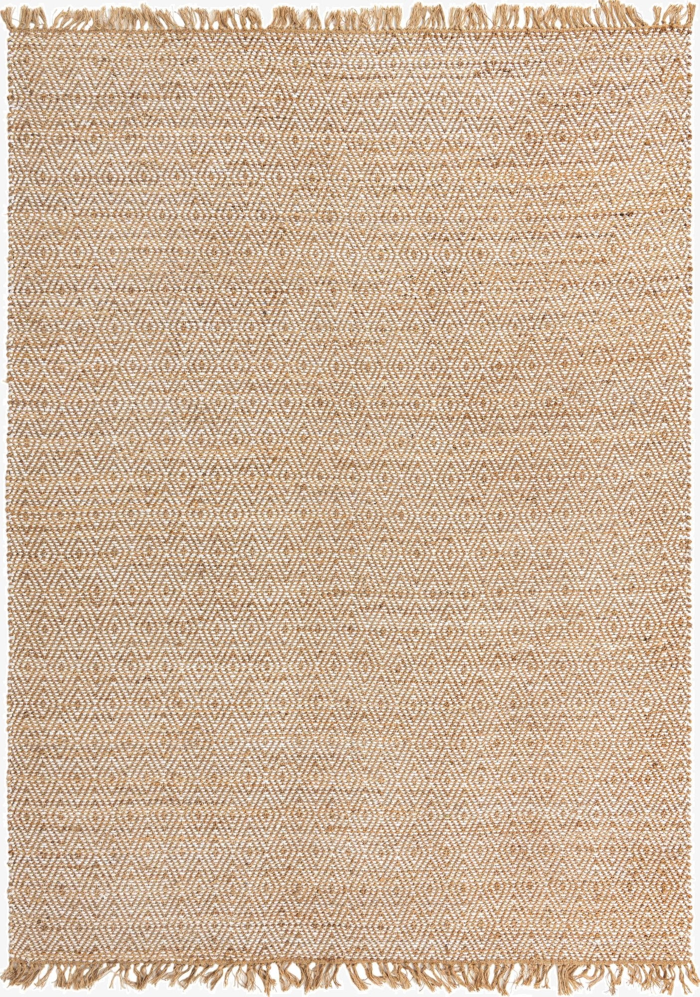  9' x 12' 2  Hand Woven Braided Jute Rug