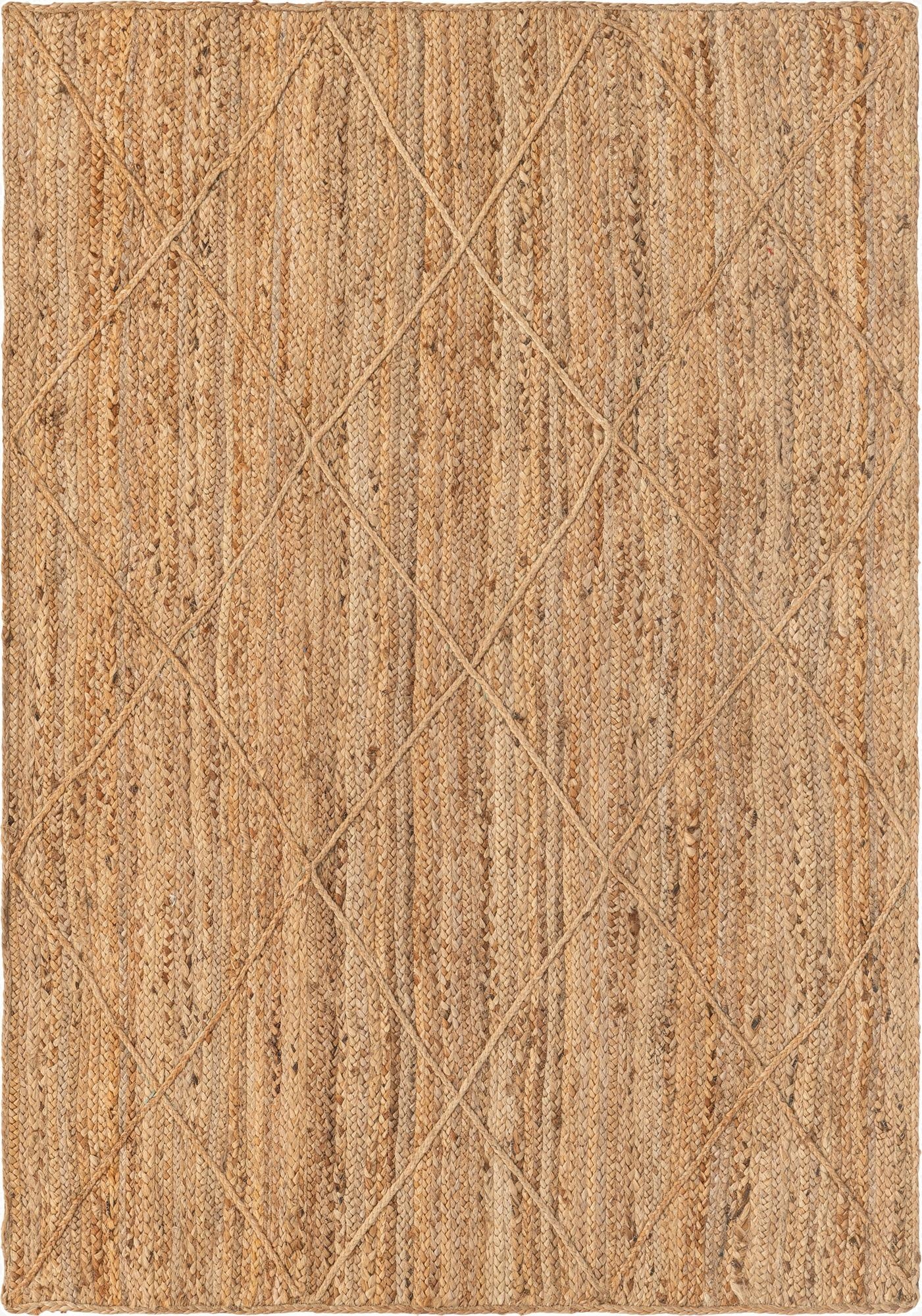  4' 1 x 6' 1  Hand Braided Jute Rug