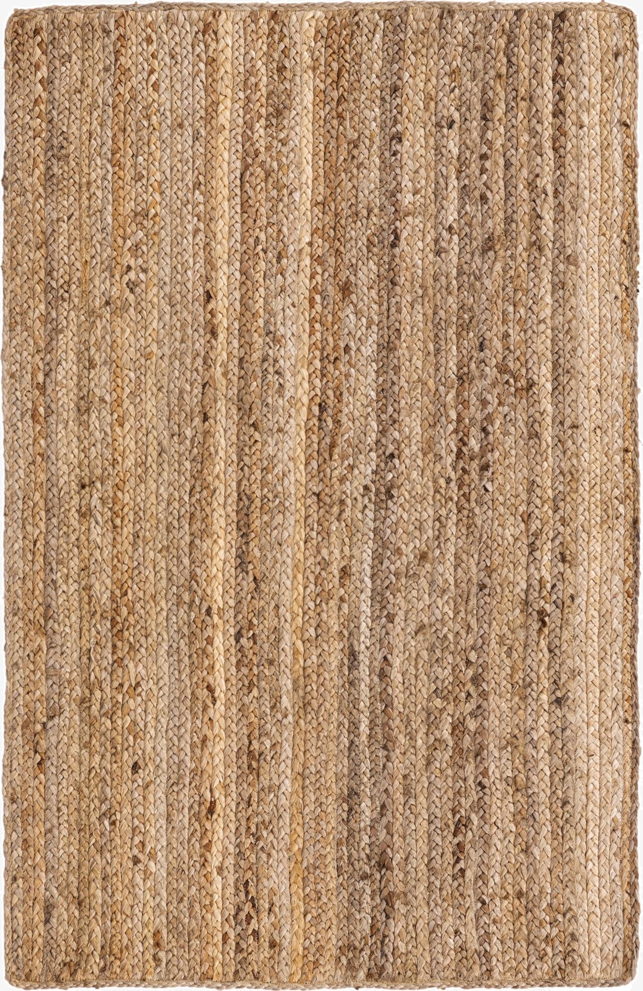  3' 3 x 5' 1  Hand Braided Jute Rug