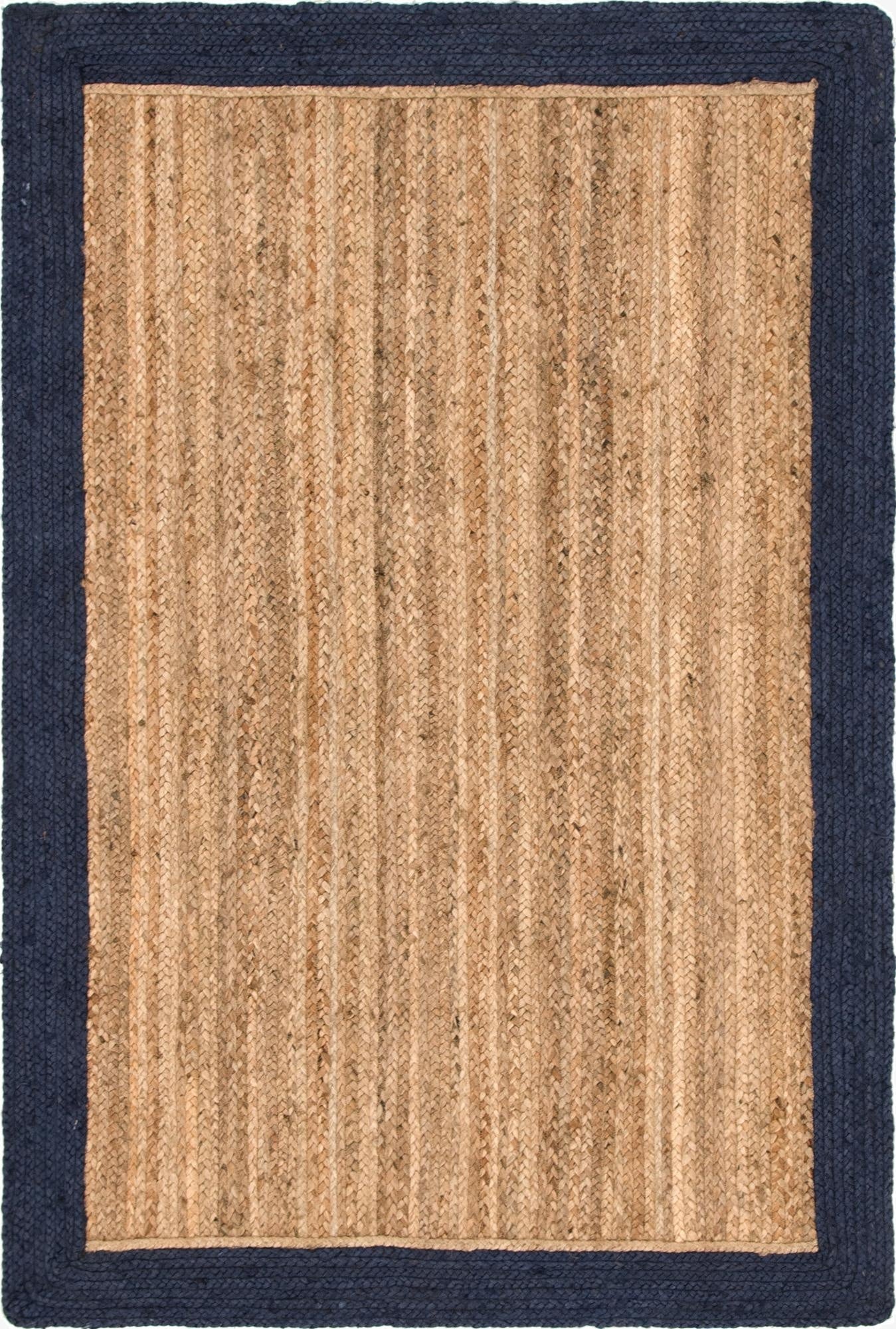  4' 1 x 6' 1  Hand Braided Jute Rug