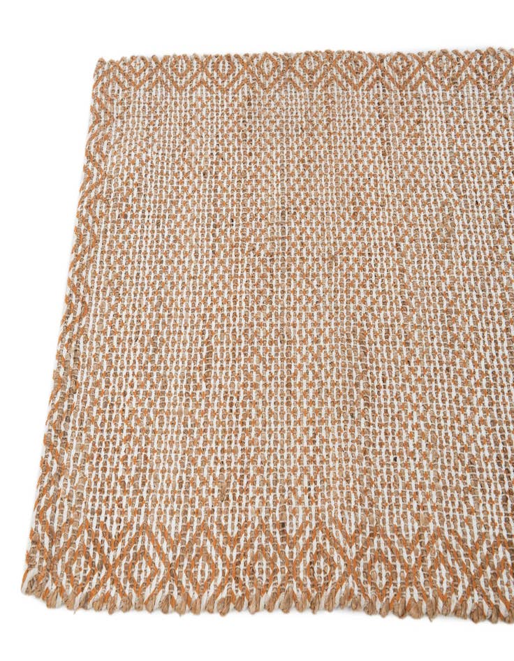 Detail image of  2' 1 x 3' 1  Hand Woven Chenille Jute Rug