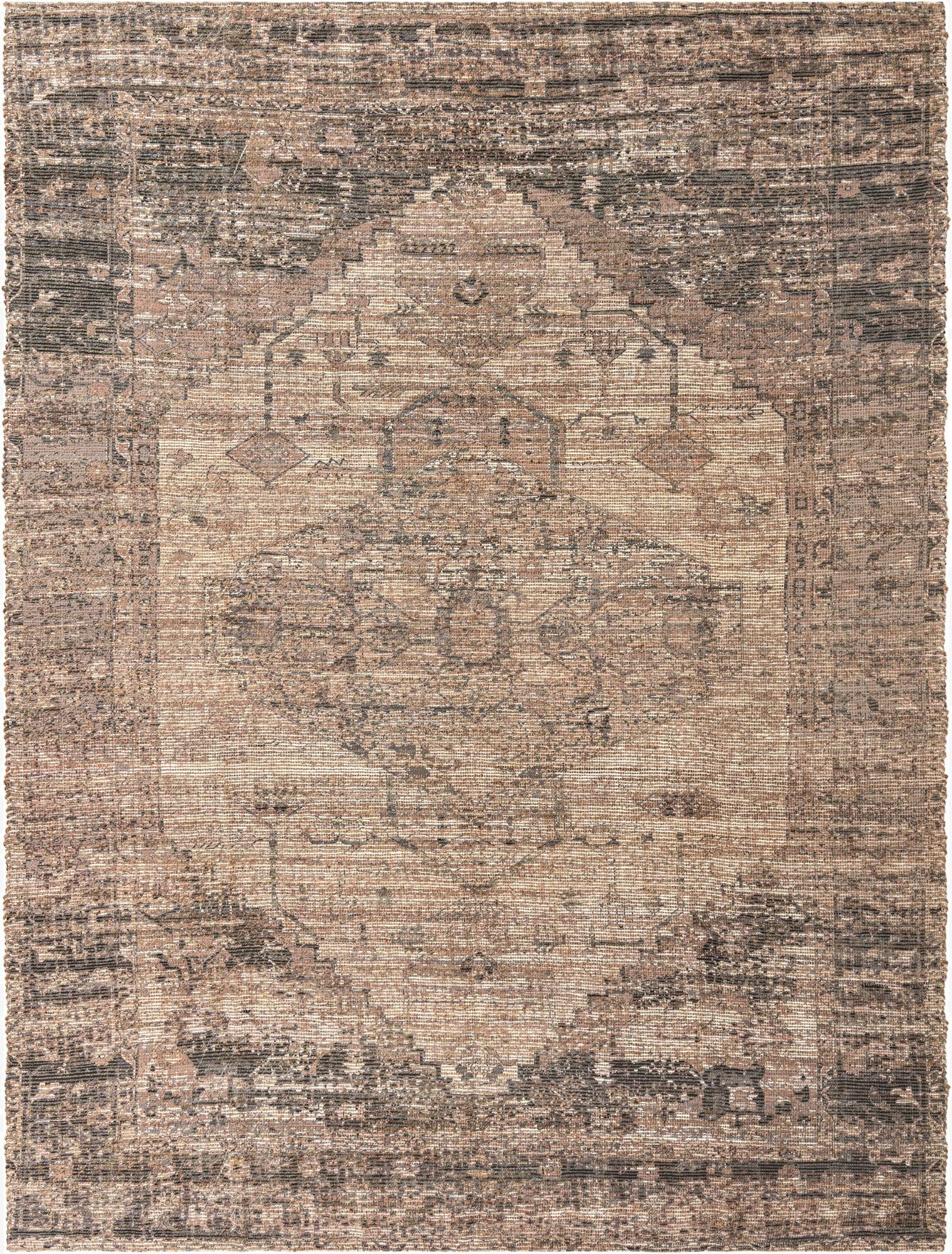  9' x 12'  Hand Woven Chenille Jute Rug