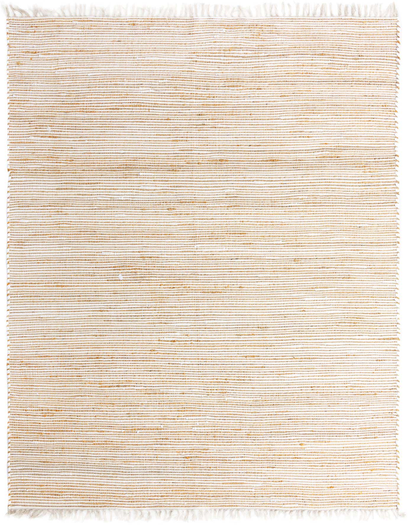 A 9x12 rectangular Chindi Jute rug featuring a woven pattern of natural brown jute and ivory cotton, with fringed ends.