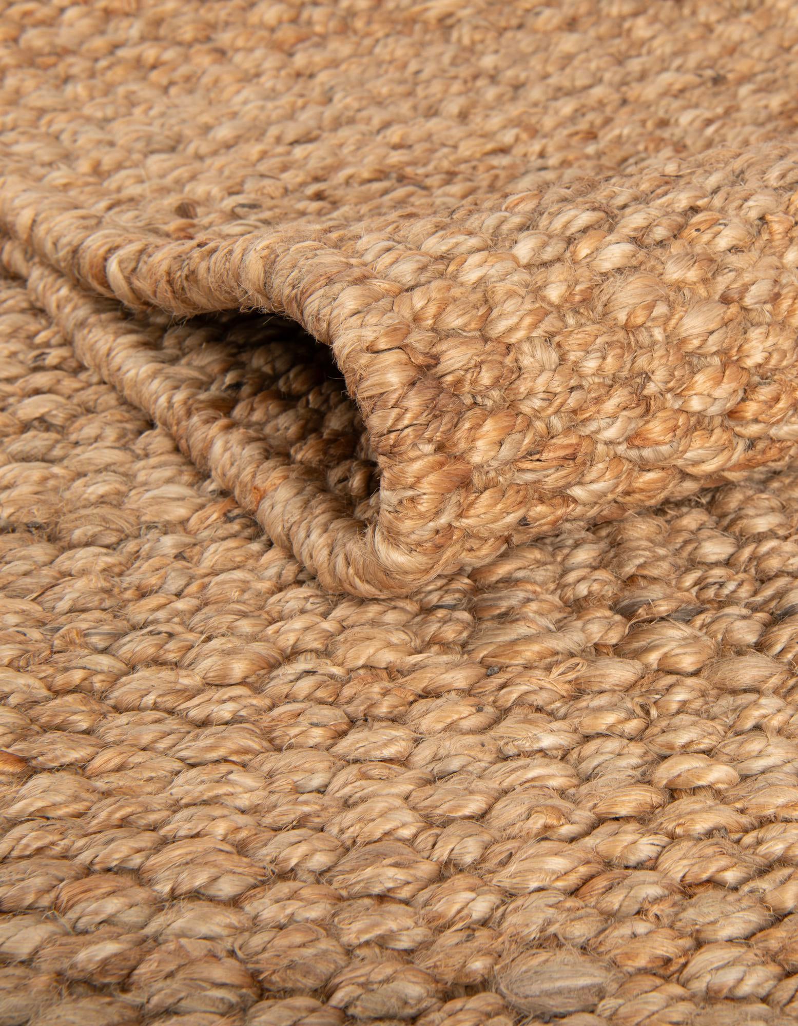 Natural 7' 1 x 10' Hand Woven Chunky Jute Rug | Rugs.com