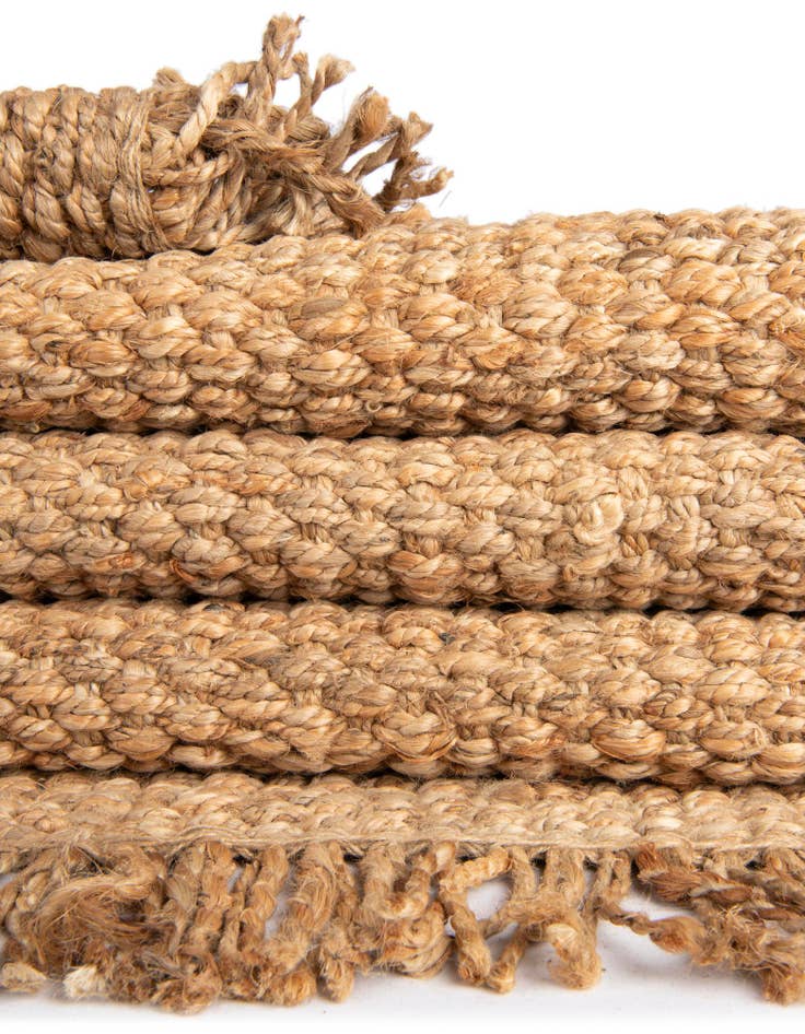 Detail image of  8' x 10'  Hand Woven Chunky Jute Rug