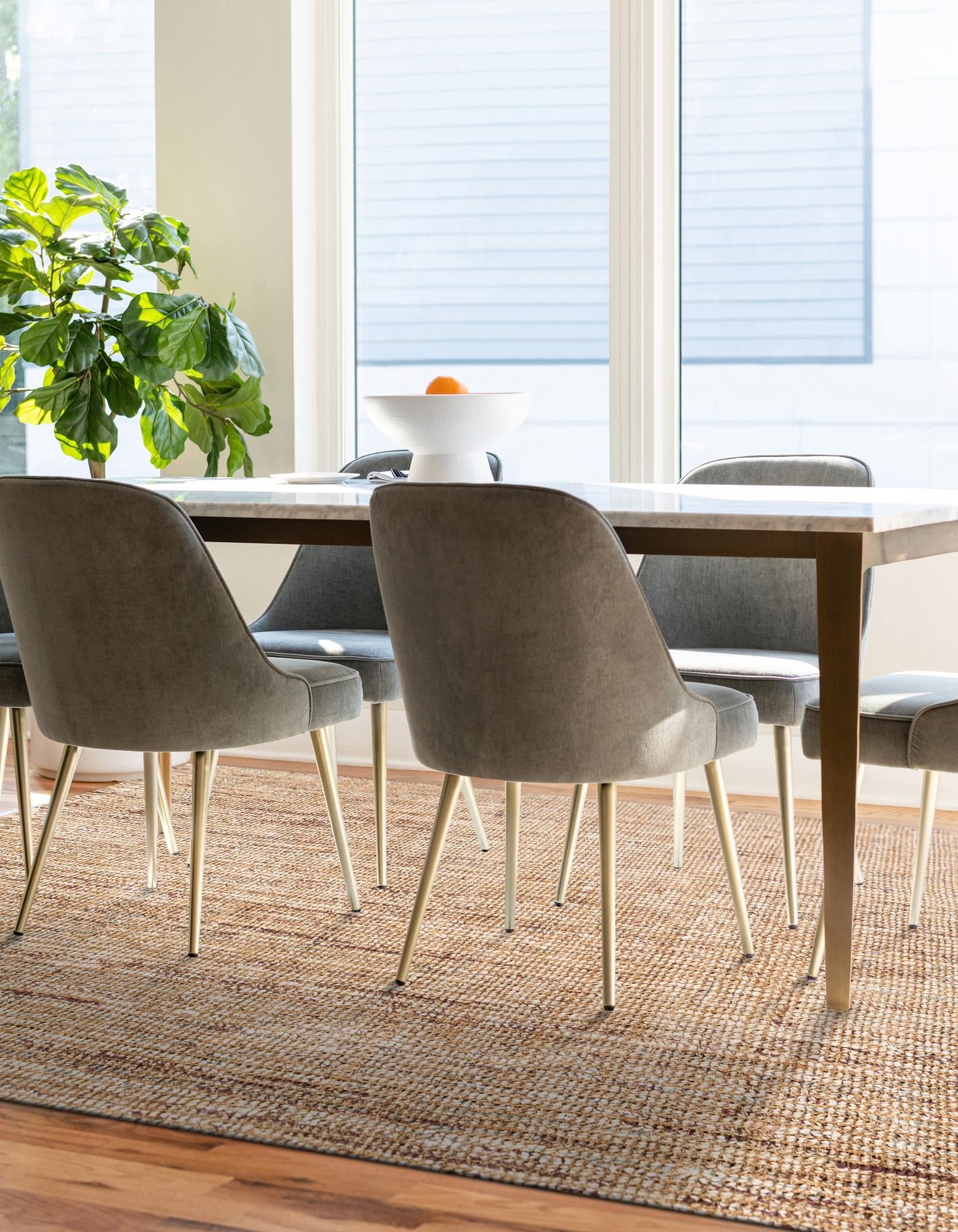 Natural 7' 10 x 10' Hand Woven Chunky Jute Rug | Rugs.com