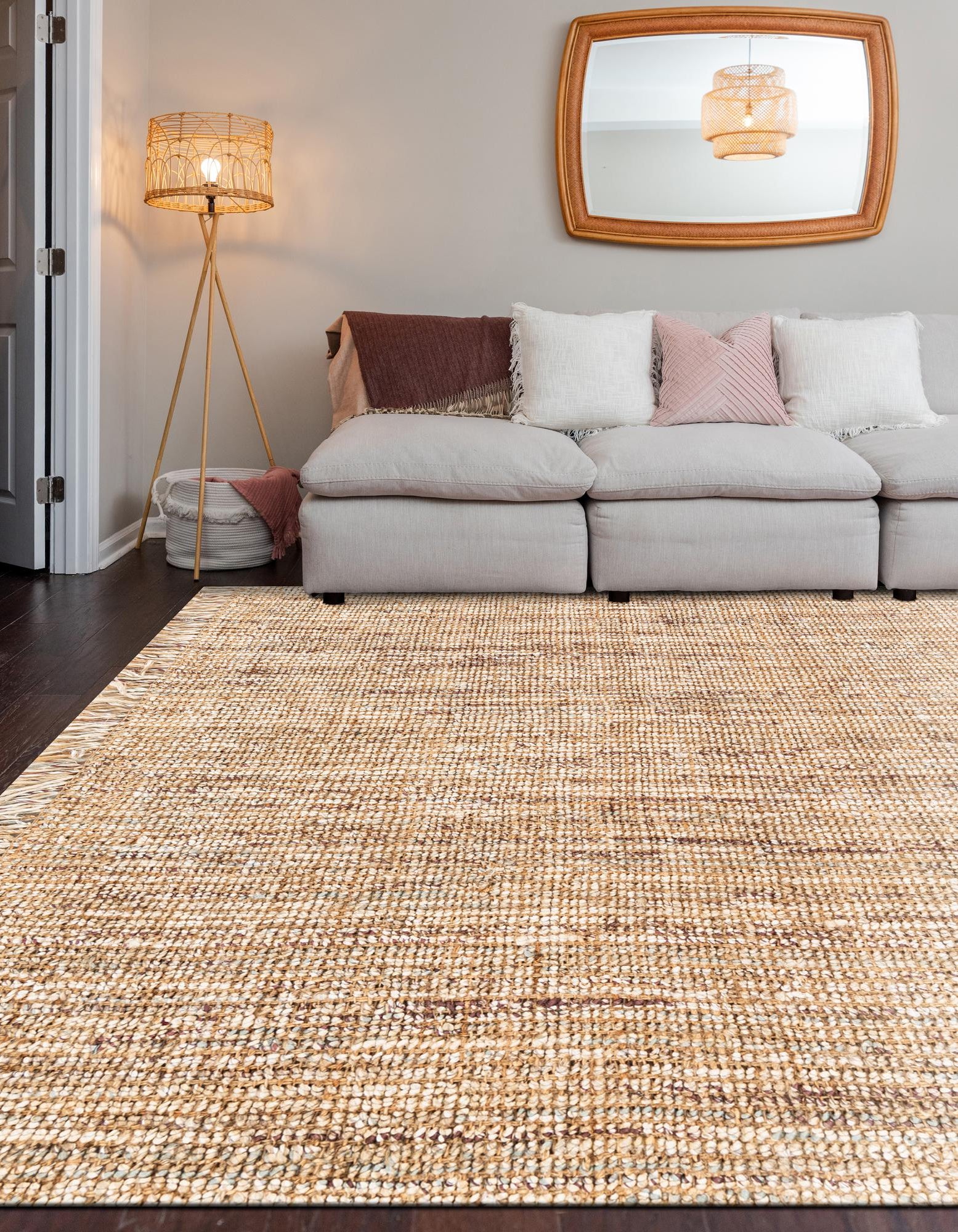 Chunky Rug Sample Natural 7' 10 x 10' Hand Woven Chunky Jute Rug | Rugs.com