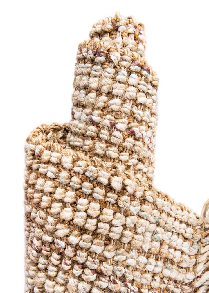 Natural 2' x 3' 1 Hand Woven Chunky Jute Rug | Rugs.com