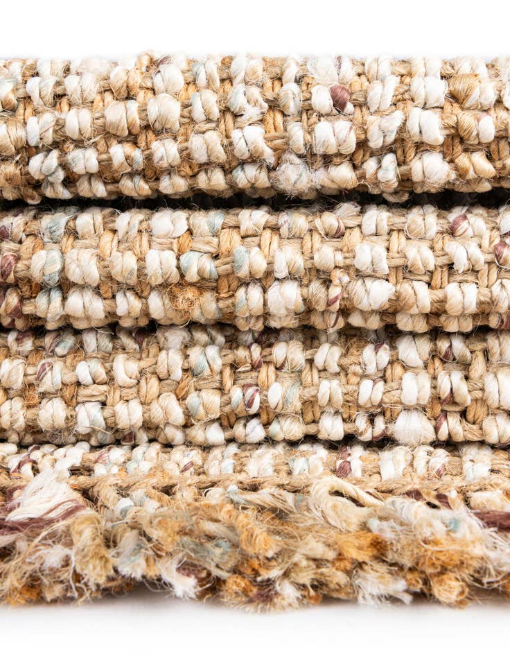 Detail image of  5' 1 x 8'  Hand Woven Chunky Jute Rug
