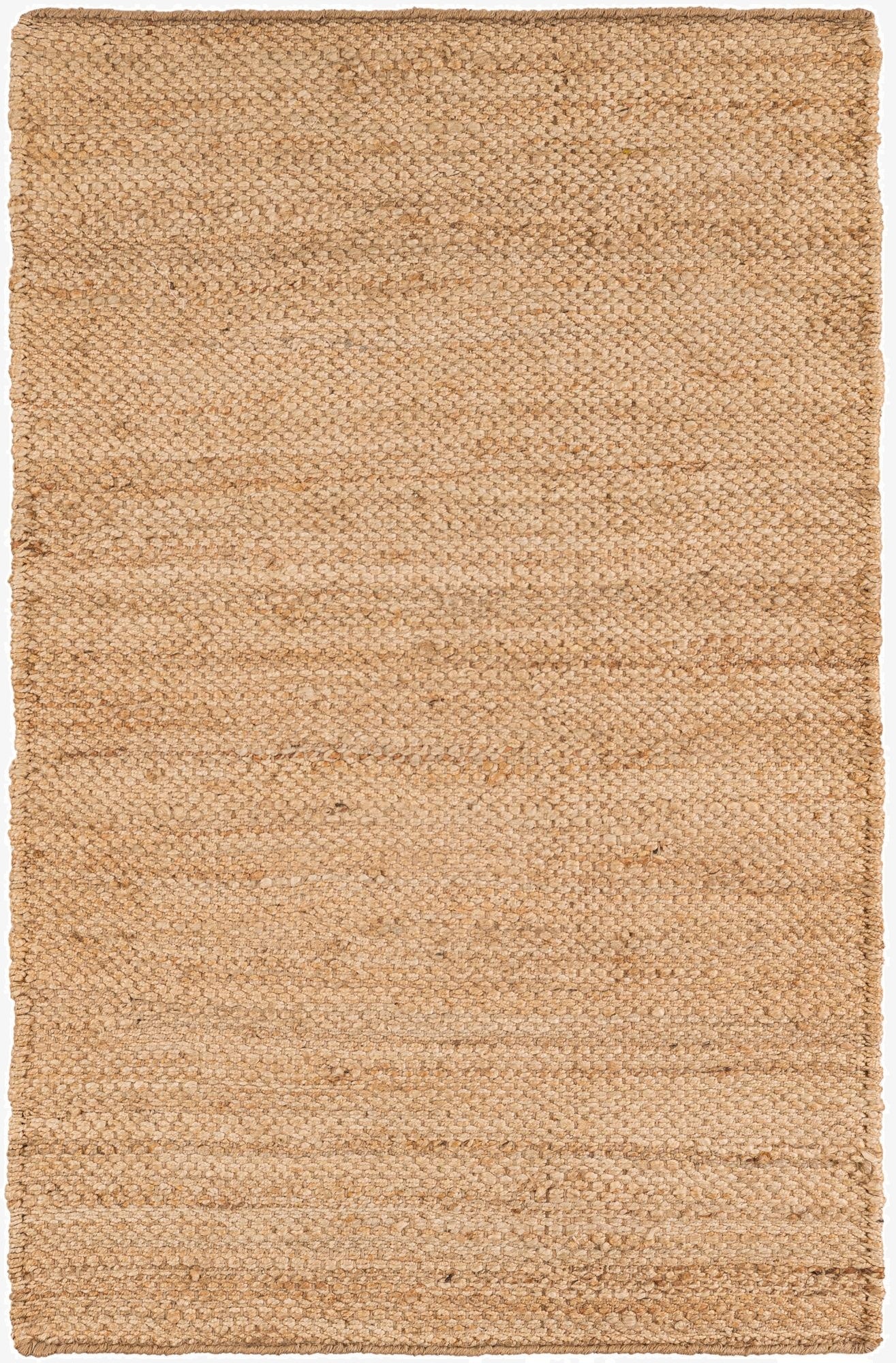  3' 1 x 5' 1  Hand Woven Chunky Jute Rug