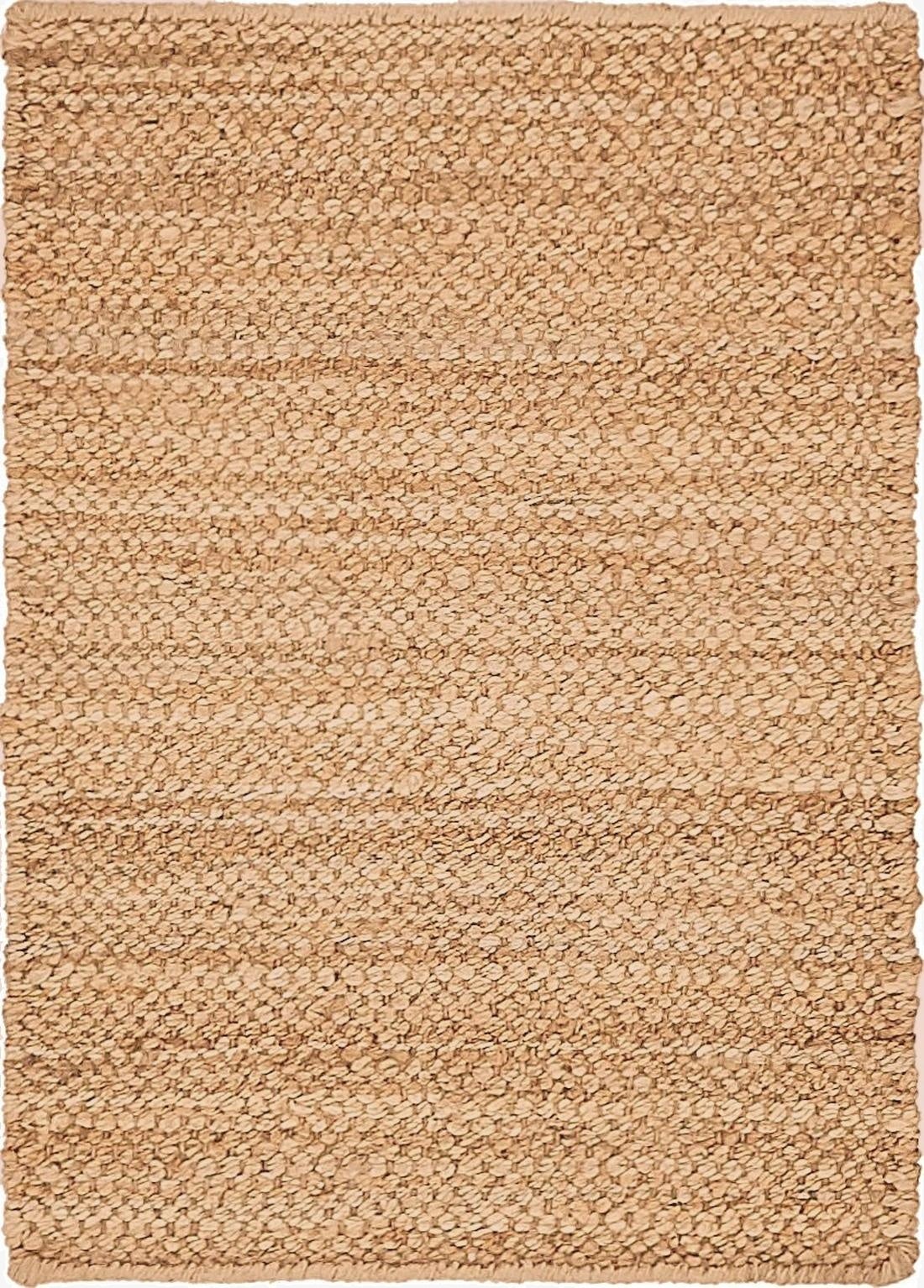  2' x 3' 1  Hand Woven Chunky Jute Rug