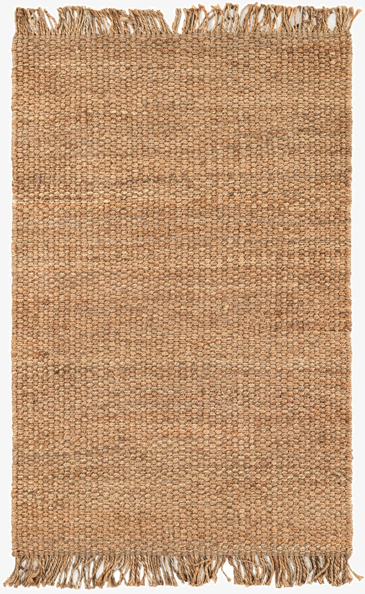 Primary image  4' 1 x 6' 1  Hand Woven Chunky Jute Rug