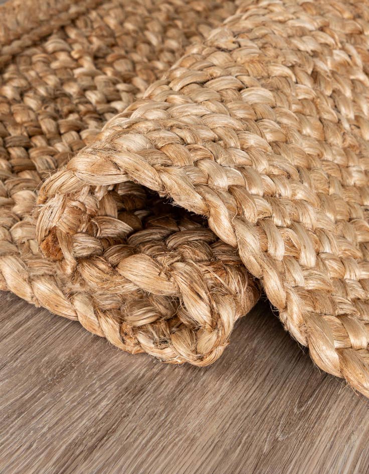 Detail image of  8' x 11' 4  Hand Heirloom Braided Jute Rug