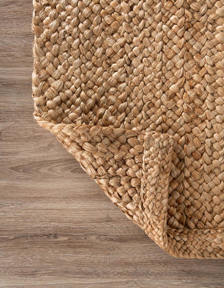 Detail image of  8' x 11' 4  Hand Heirloom Braided Jute Rug