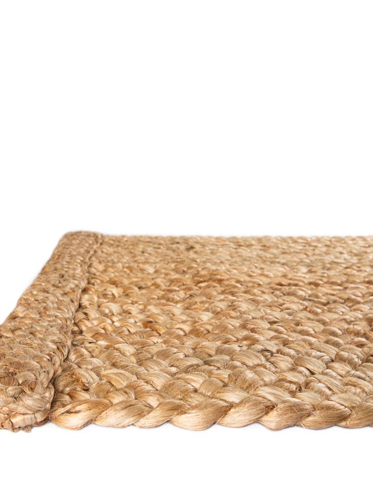 Detail image of  4' 1 x 6' 1  Hand Heirloom Braided Jute Rug