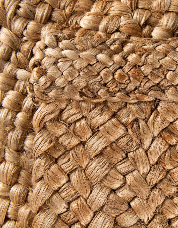 Detail image of  4' 1 x 6' 1  Hand Heirloom Braided Jute Rug