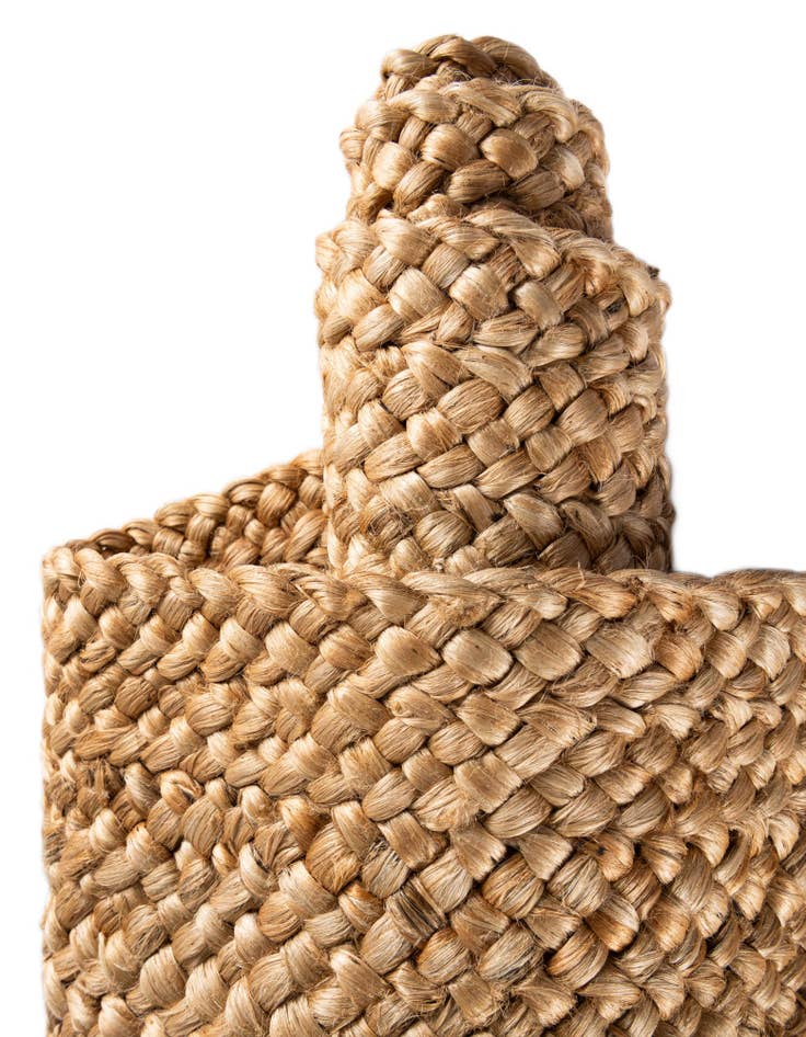 Detail image of  4' 1 x 6' 1  Hand Heirloom Braided Jute Rug