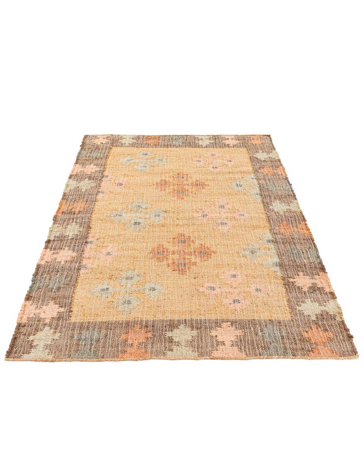 Detail image of  4' x 5' 9  Hand Woven Kala Handwoven Jute Rug