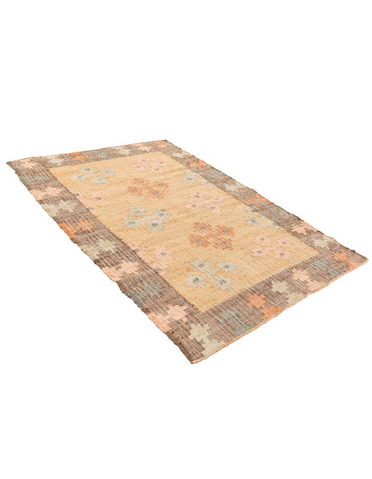 Detail image of  4' x 5' 9  Hand Woven Kala Handwoven Jute Rug