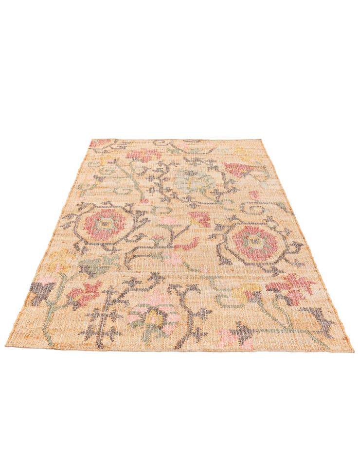 Detail image of  4' 1 x 5' 11  Hand Woven Kala Handwoven Jute Rug