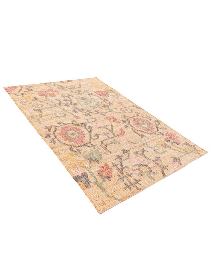 Detail image of  4' 1 x 5' 11  Hand Woven Kala Handwoven Jute Rug