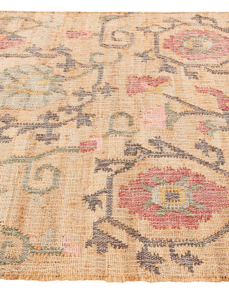 Detail image of  4' 1 x 5' 11  Hand Woven Kala Handwoven Jute Rug