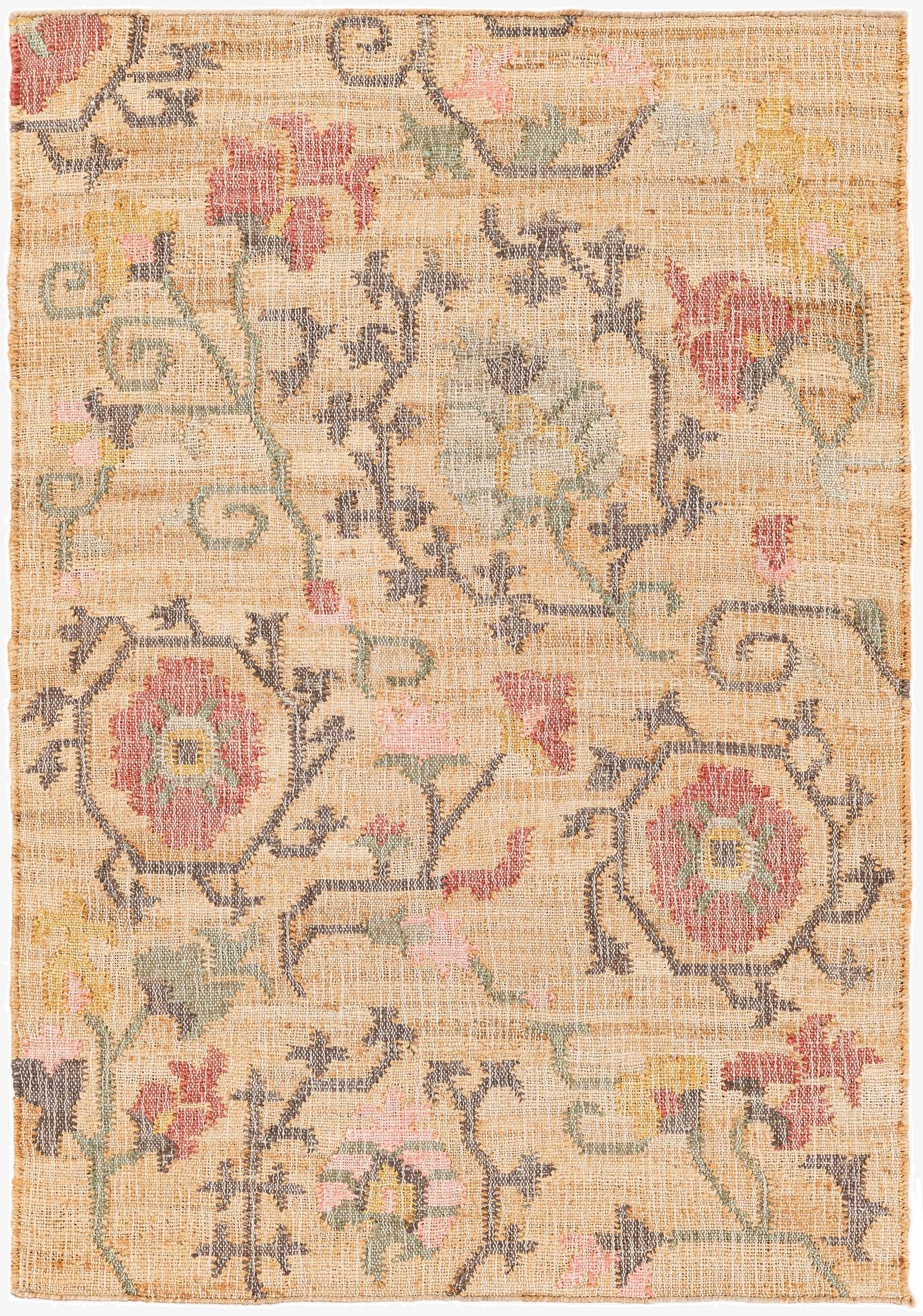  4' 1 x 5' 11  Hand Woven Kala Handwoven Jute Rug