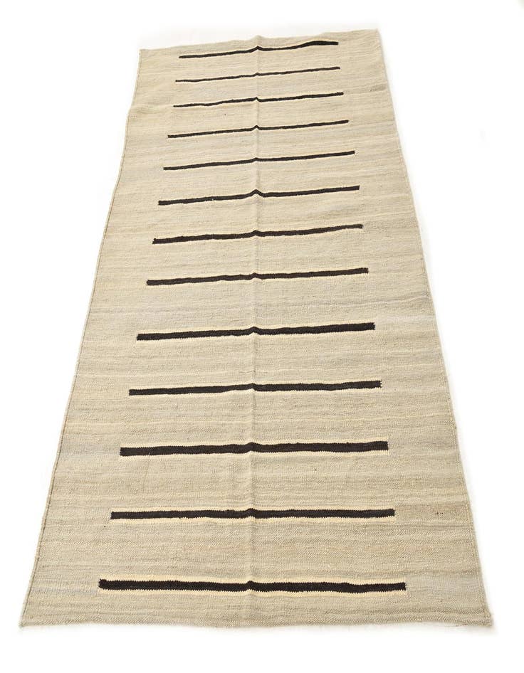 Detail image of  4' 2 x 5' 10  Hand Woven Kilim Modern Wool Rug