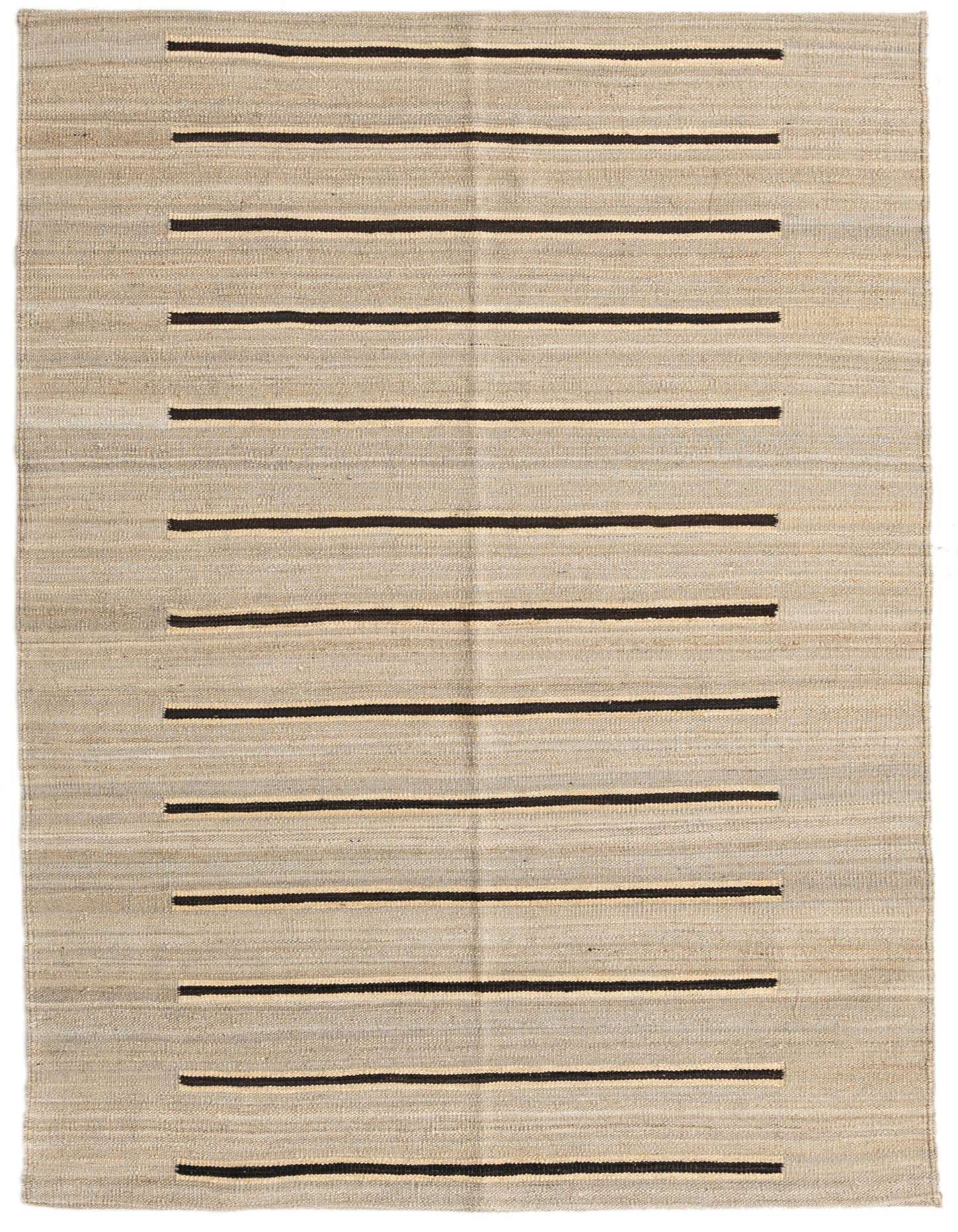 Primary image  4' 2 x 5' 10  Hand Woven Kilim Modern Wool Rug