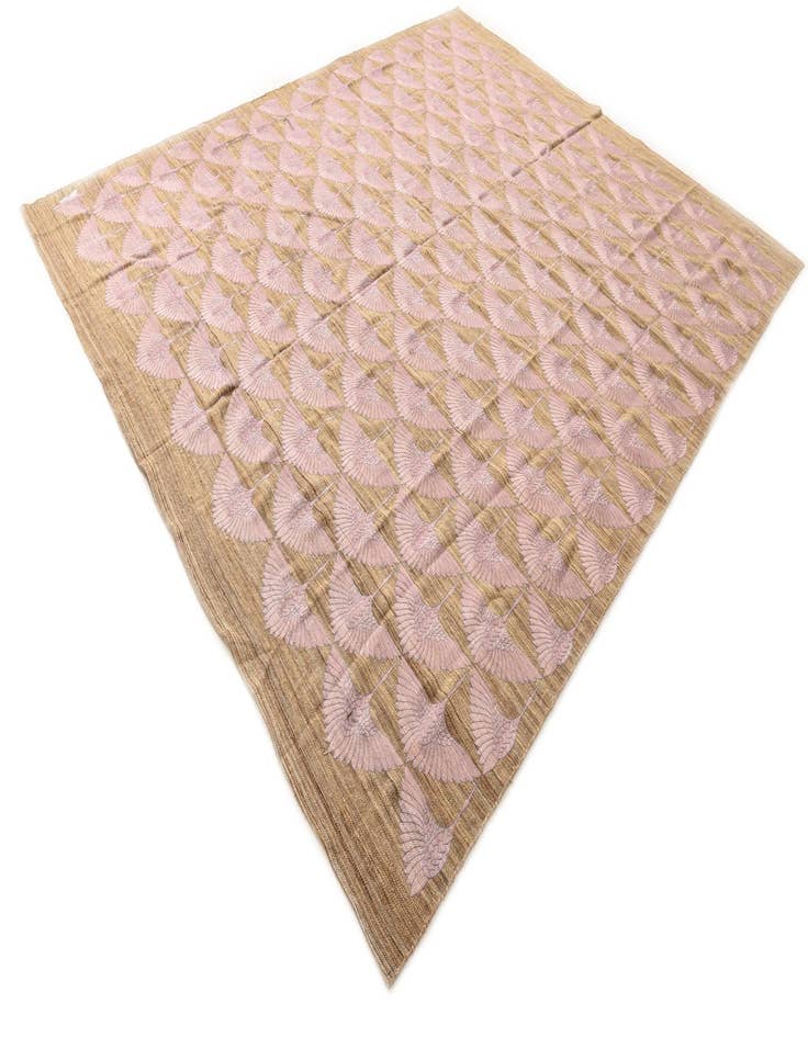 Detail image of  9' 7 x 12'  Hand Woven Kilim Modern Wool Rug