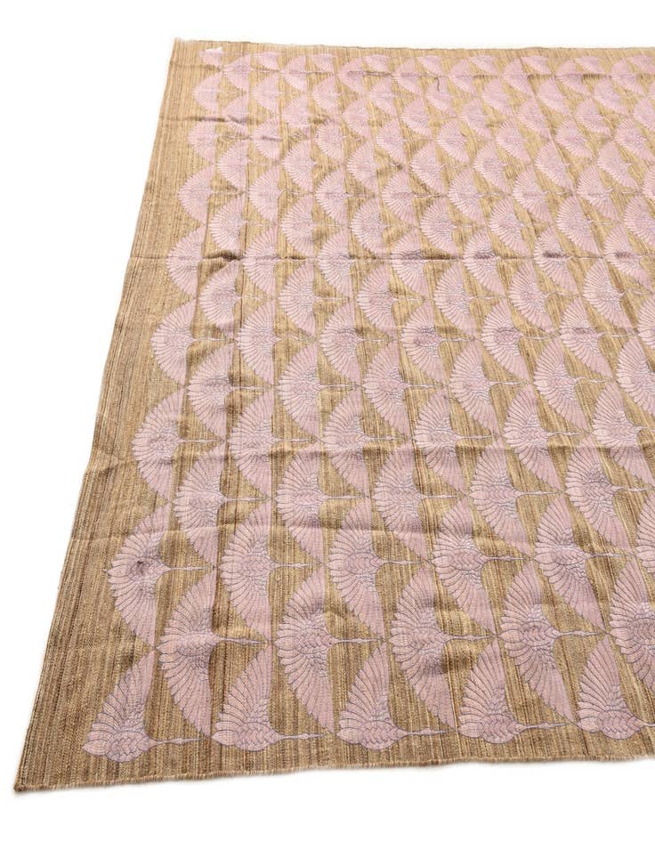 Detail image of  9' 7 x 12'  Hand Woven Kilim Modern Wool Rug