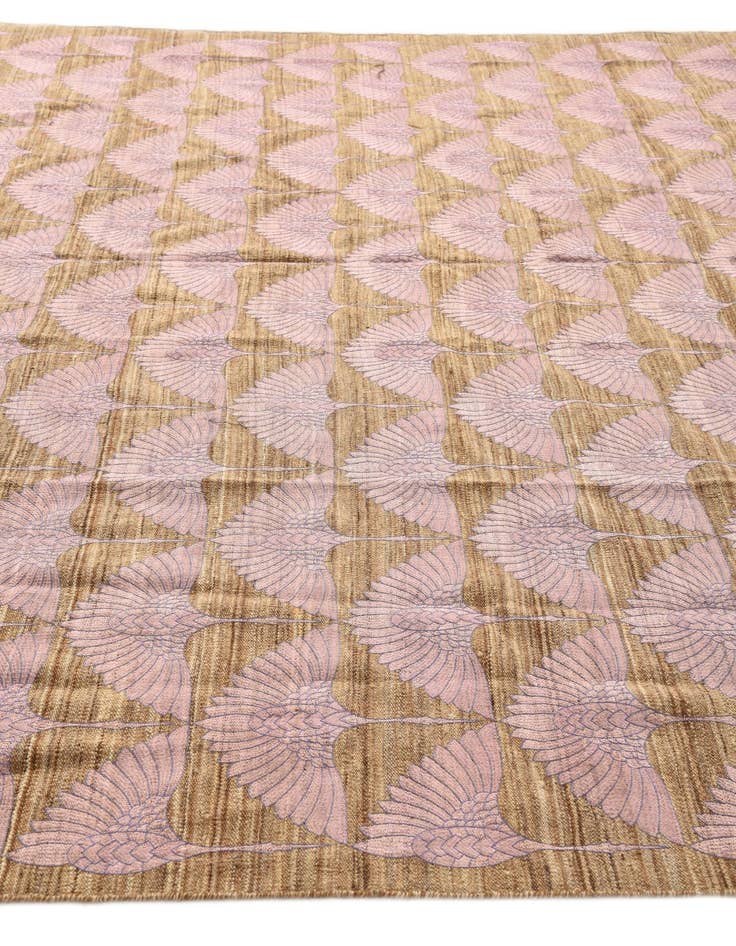 Detail image of  9' 7 x 12'  Hand Woven Kilim Modern Wool Rug