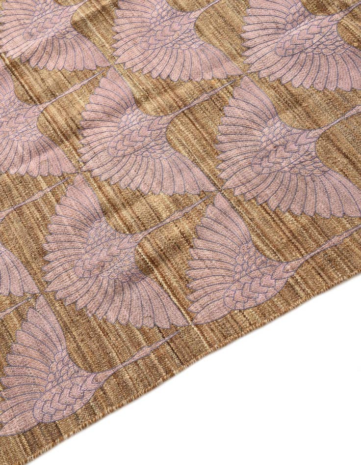 Detail image of  9' 7 x 12'  Hand Woven Kilim Modern Wool Rug