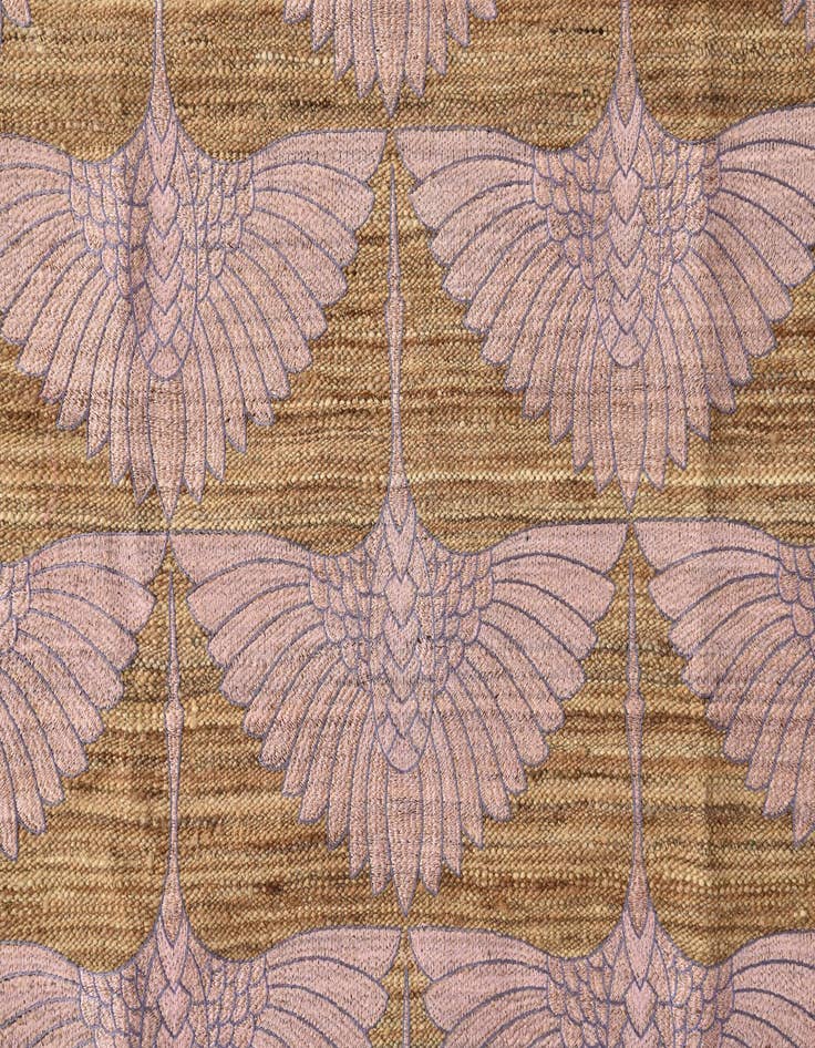 Detail image of  9' 7 x 12'  Hand Woven Kilim Modern Wool Rug