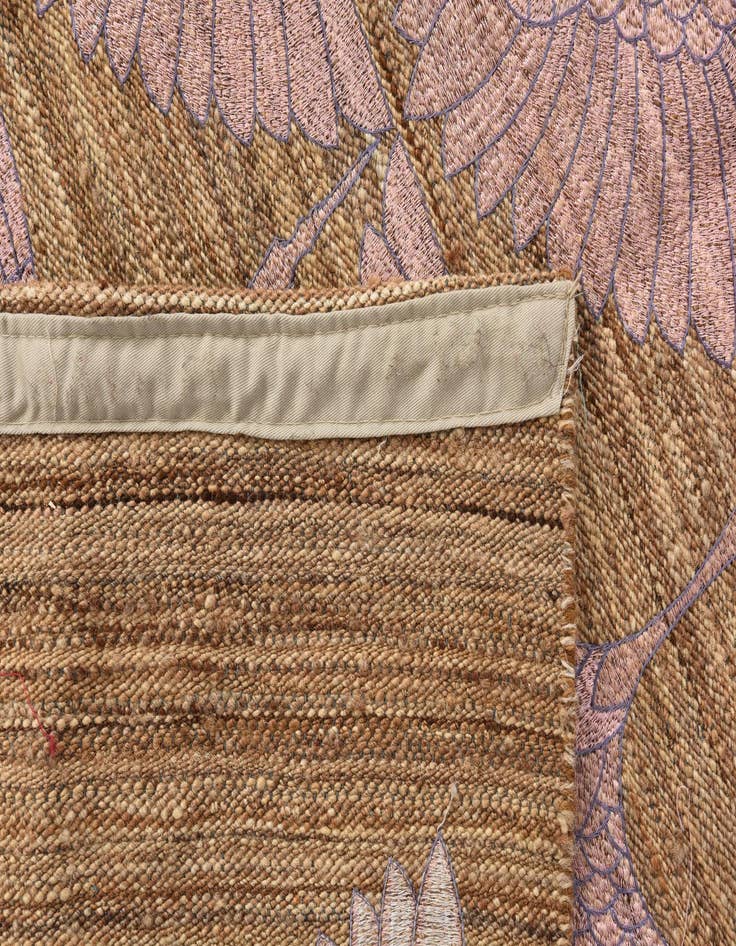 Detail image of  9' 7 x 12'  Hand Woven Kilim Modern Wool Rug