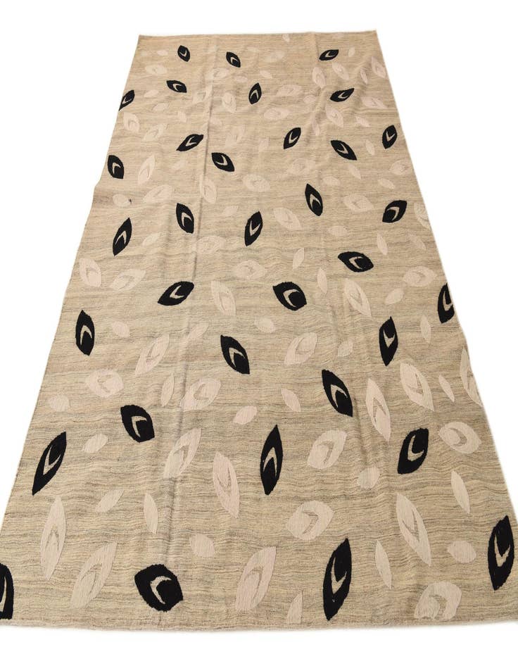 Detail image of  6' 8 x 8' 9  Hand Woven Kilim Modern Rug