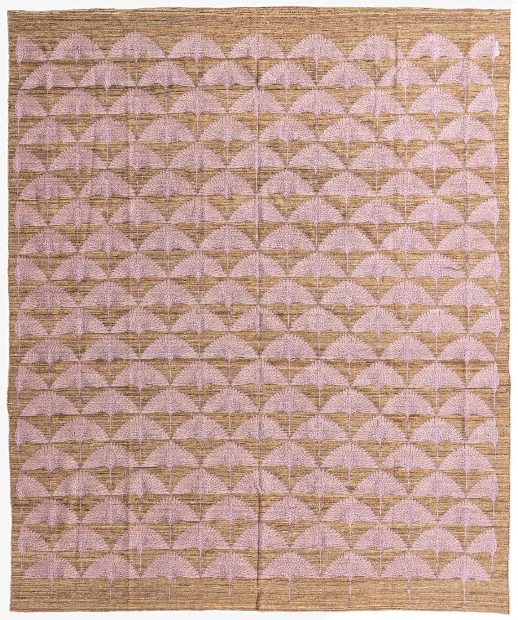  9' 7 x 12'  Hand Woven Kilim Modern Wool Rug