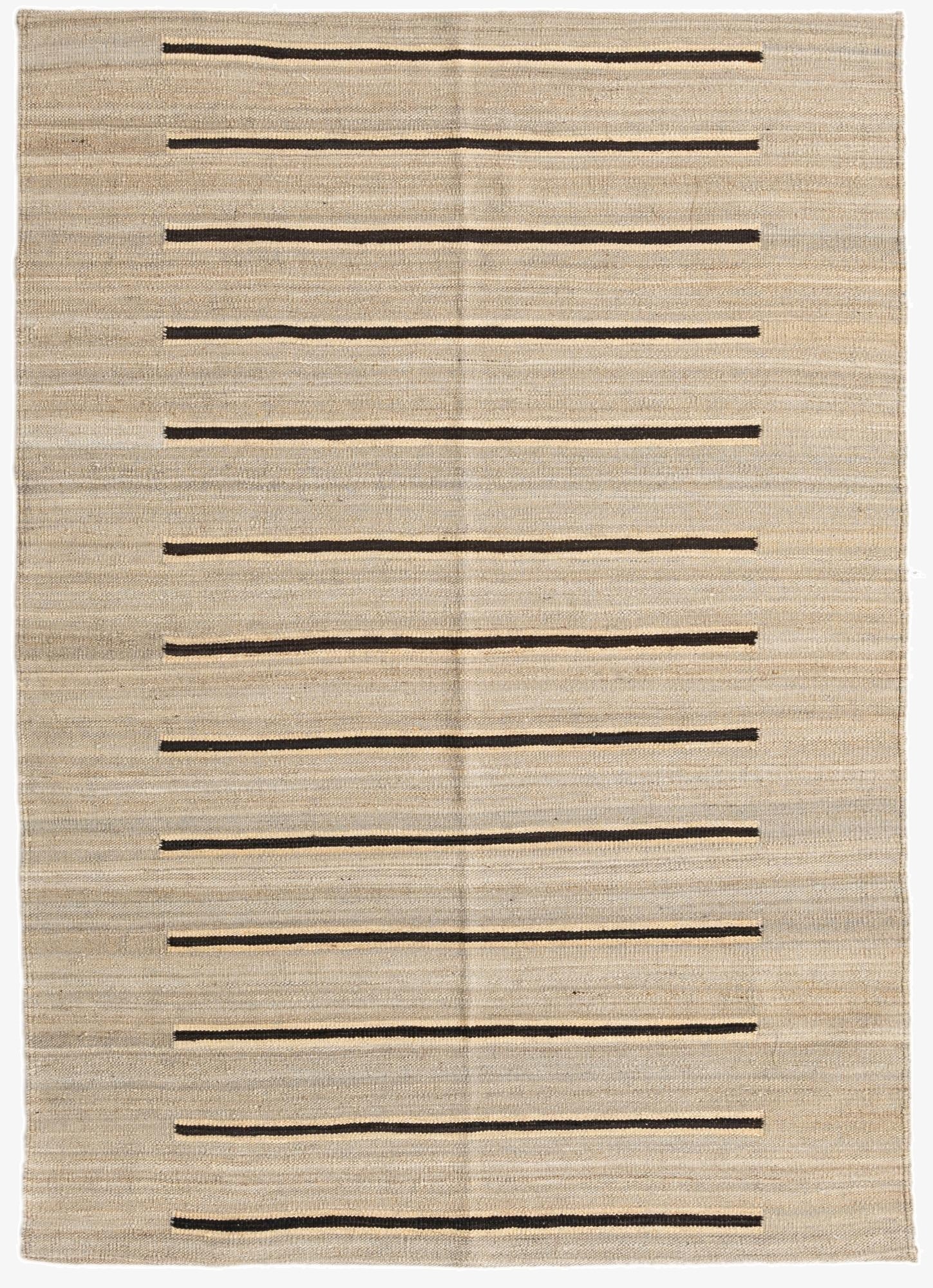  4' 2 x 5' 10  Hand Woven Kilim Modern Wool Rug
