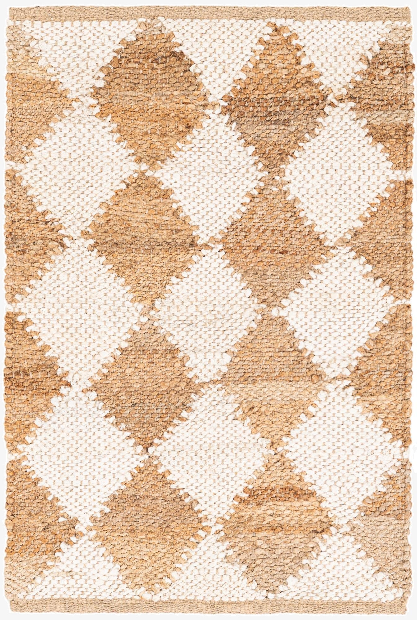  2' x 3'  Hand Braided Laurel Handwoven Jute Rug