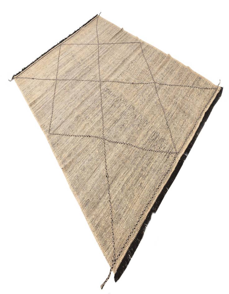 Detail image of  7' x 10'  Hand Knotted Moroccan Wool Rug